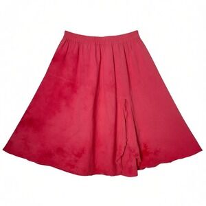 Cottonways Cotton Gauze Hannah Pink Tie Dye Knee Length Skirt Size L/XL Flowy